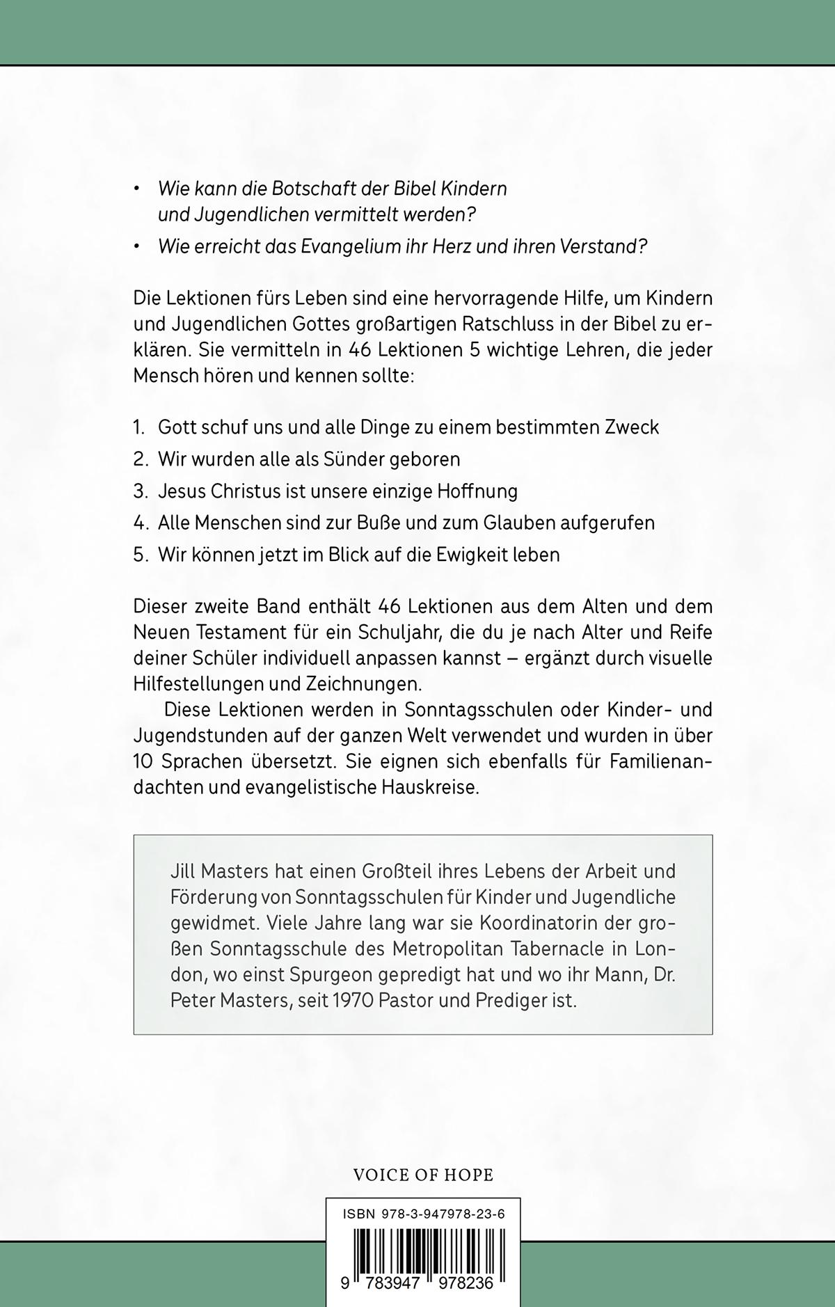 Rückseitencover Lektionen fürs Leben 2
