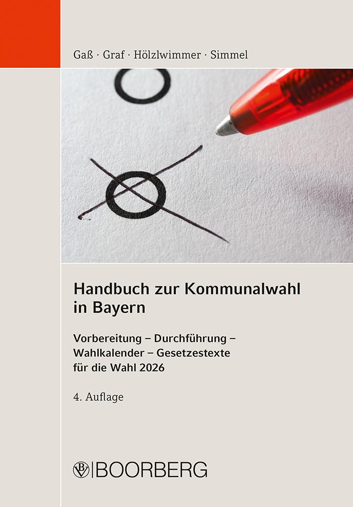 Vorderes Coverbild Handbuch zur Kommunalwahl in Bayern