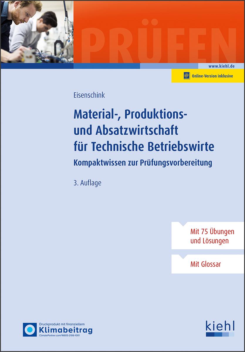 Vorderes Coverbild Material-, Produktions- und Absatzwirtschaft für Technische Betriebswirte