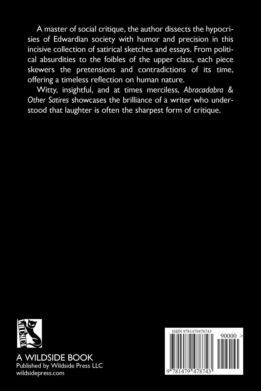 Rückseitencover Abracadabra & Other Satires
