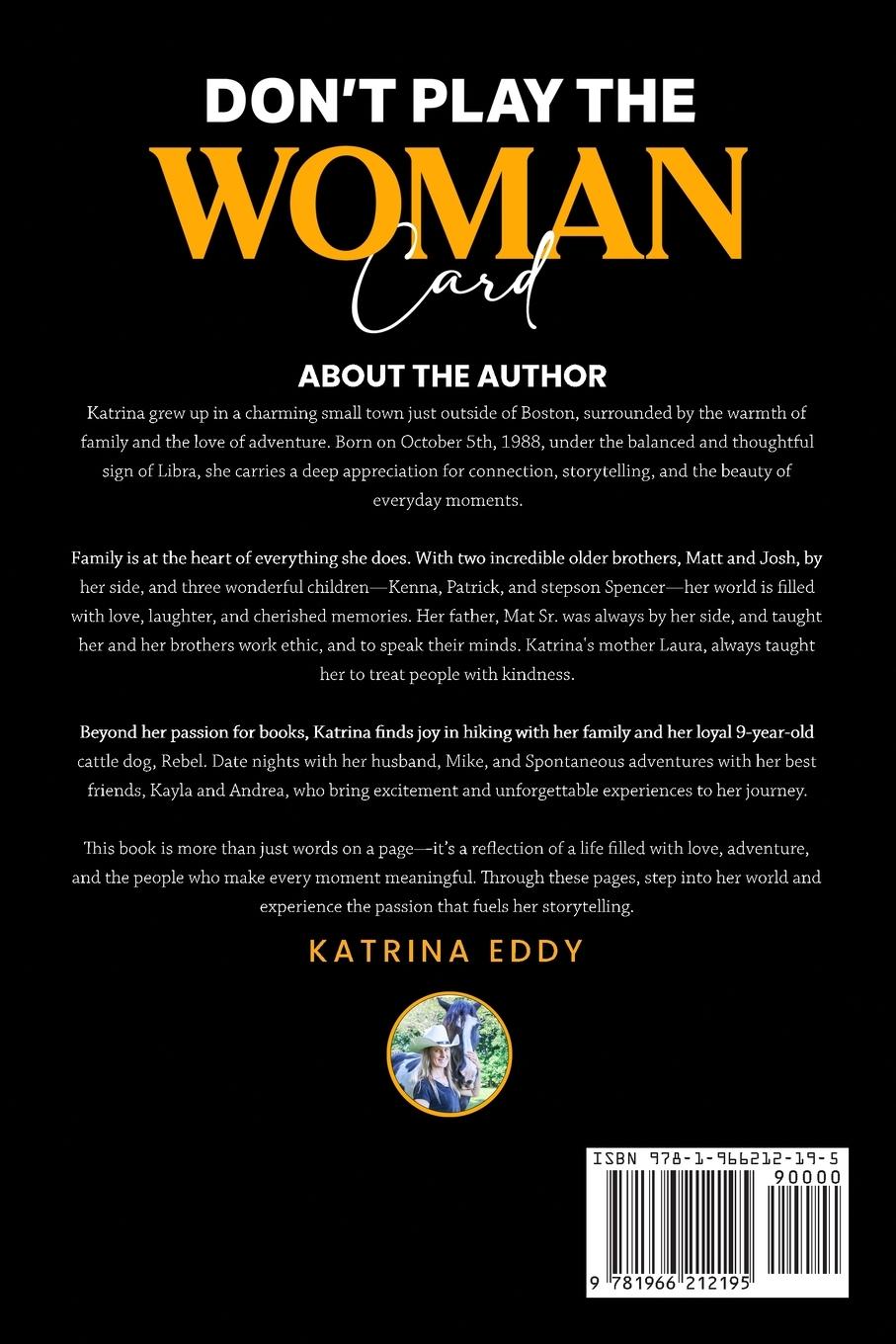 Rückseitencover DON'T PLAY THE WOMAN CARD