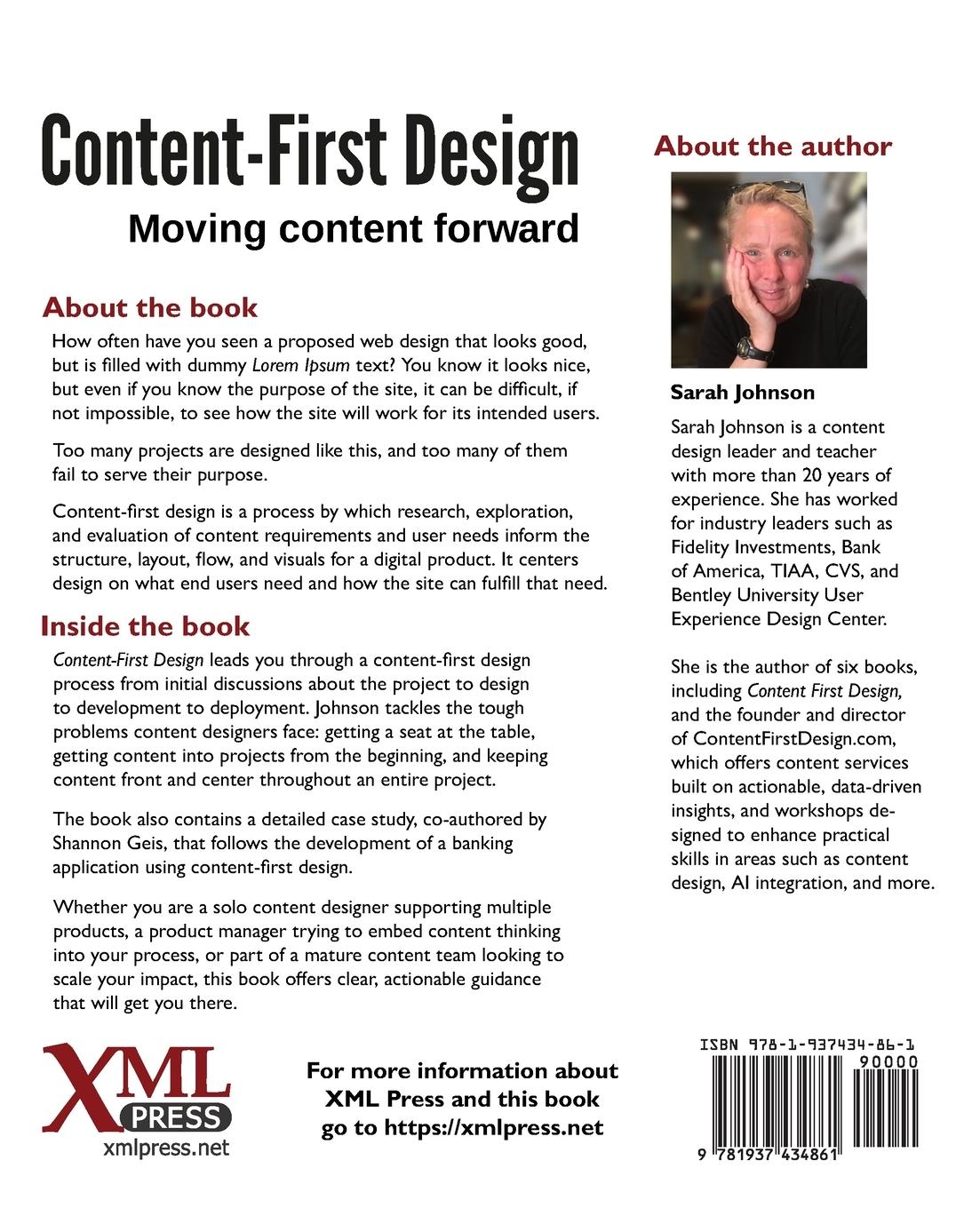 Rückseitencover Content-First Design