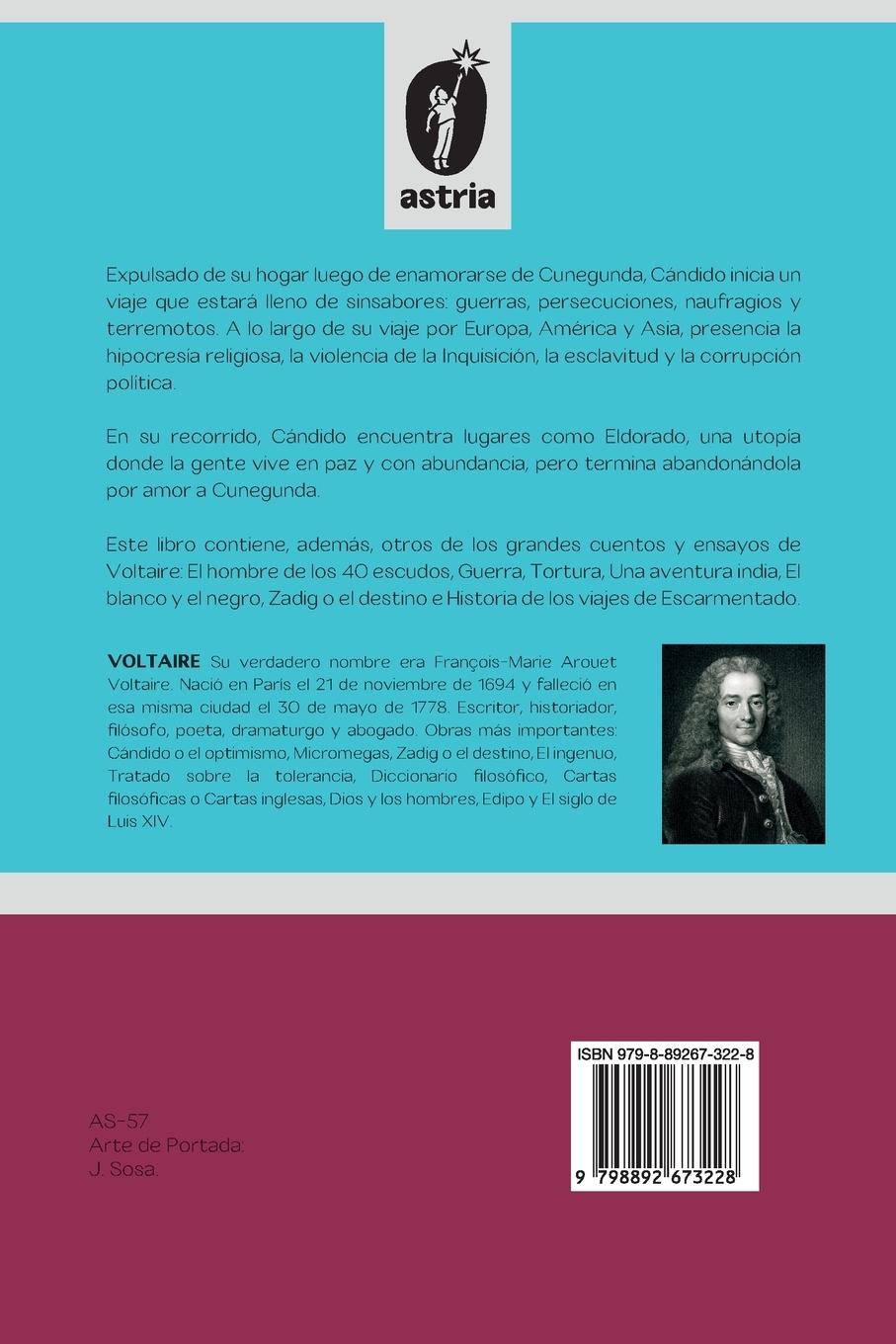 Rückseitencover Cándido o el optimismo y otros cuentos