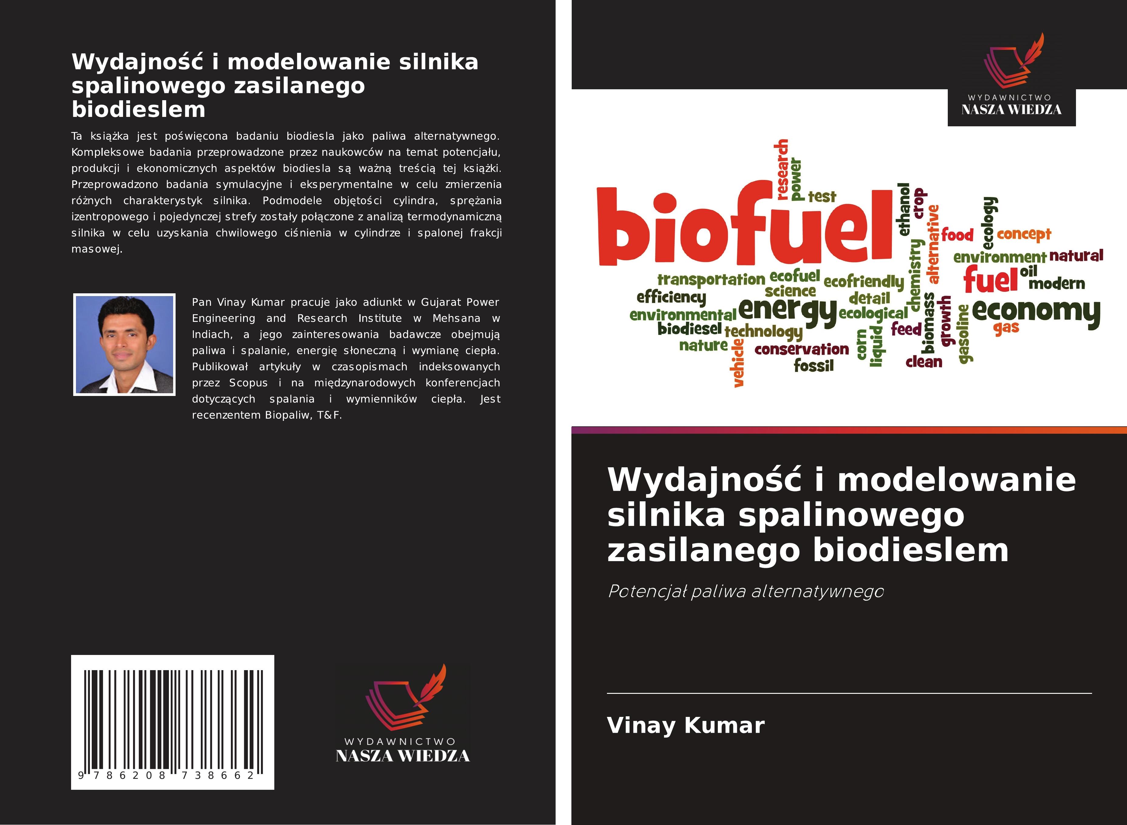 Vorderes Coverbild Wydajno¿¿ i modelowanie silnika spalinowego zasilanego biodieslem