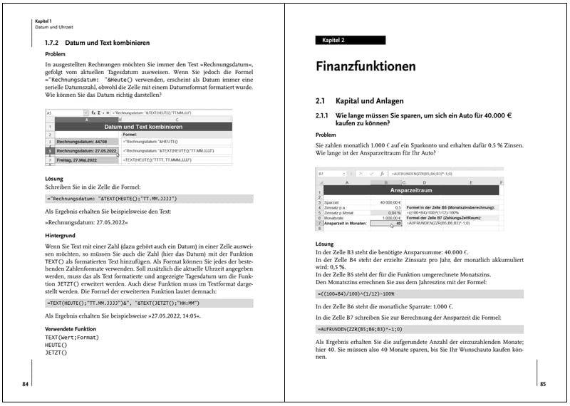 Beispielinhalt (Bild) Excel ganz leicht