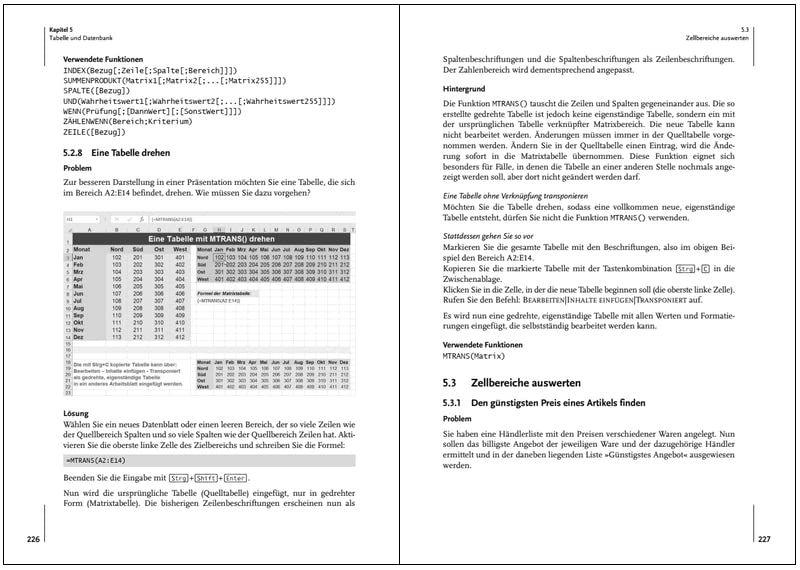 Beispielinhalt (Bild) Excel ganz leicht