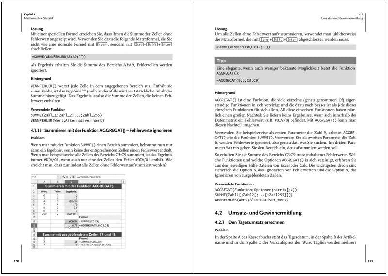 Beispielinhalt (Bild) Excel ganz leicht