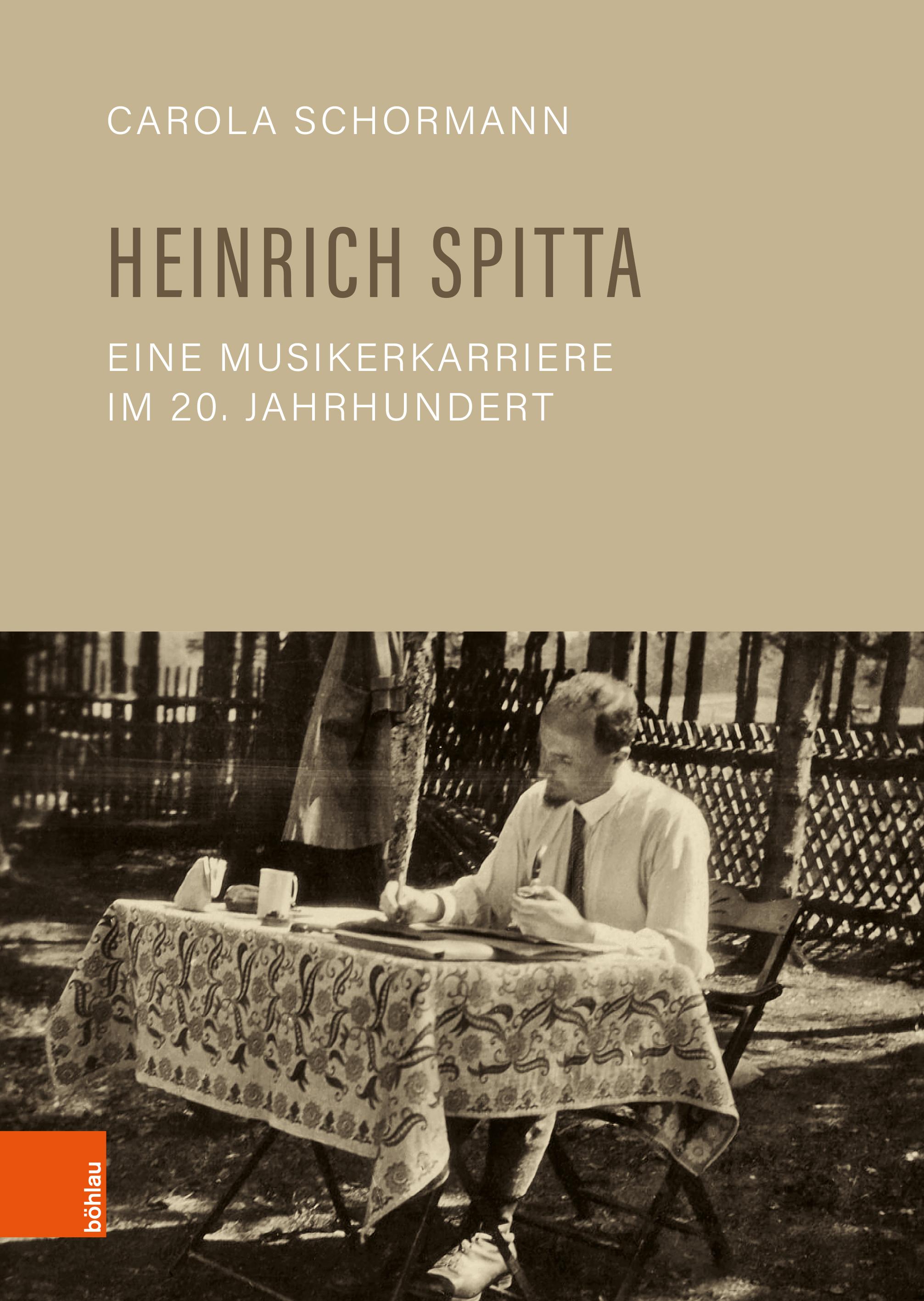 Vorderes Coverbild Heinrich Spitta - eine Musikerkarriere im 20. Jahrhundert