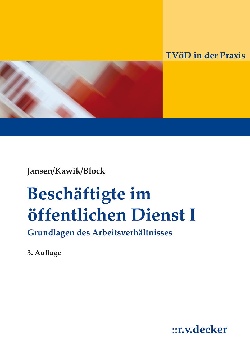 Vorderes Coverbild Beschäftigte im Öffentlichen Dienst I