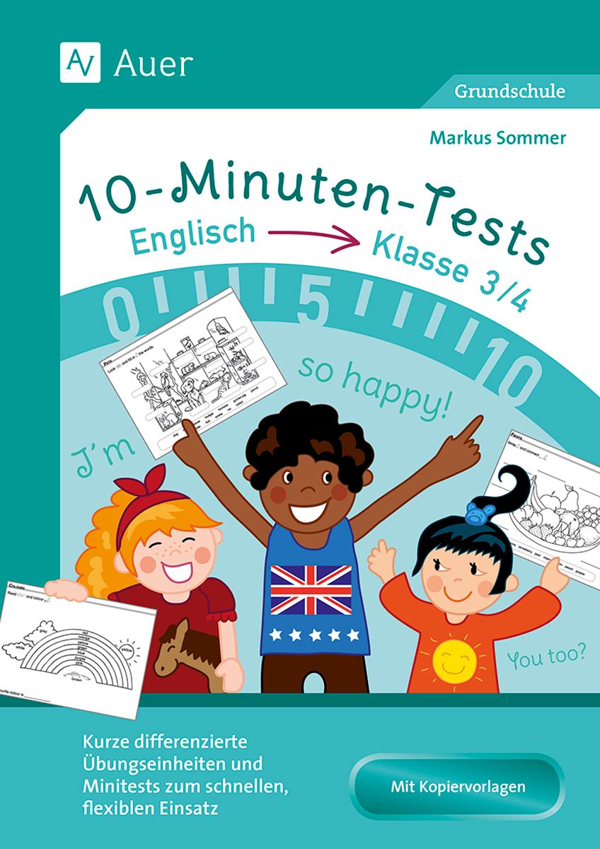 Vorderes Coverbild 10-Minuten-Tests Englisch - Klasse 3/4