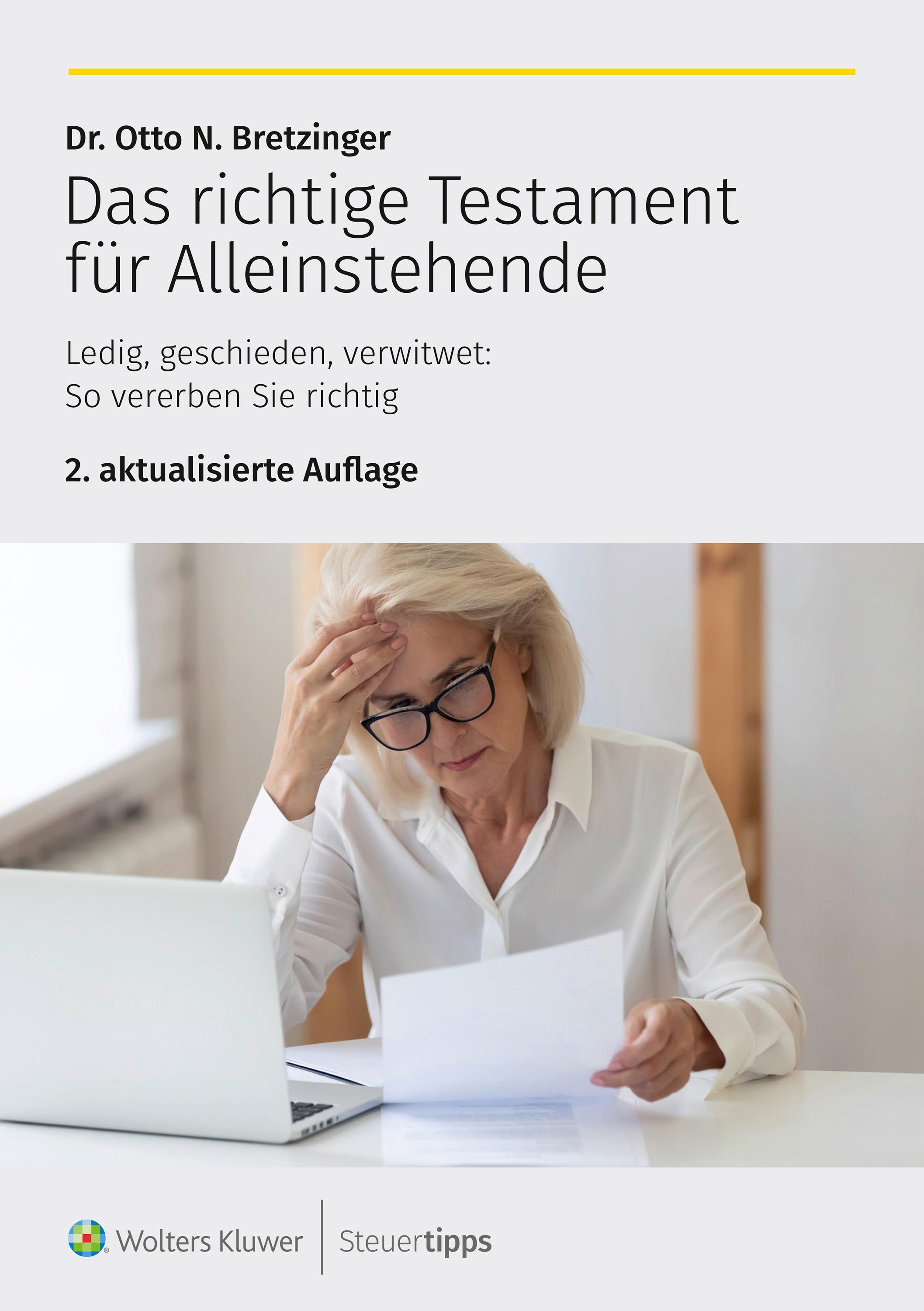 Vorderes Coverbild Das richtige Testament für Alleinstehende
