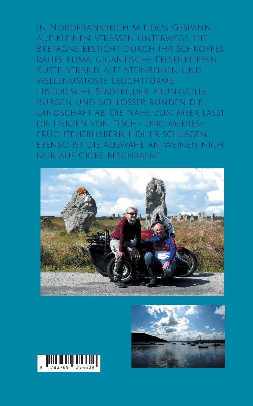 Rückseitencover Normandie und Bretagne mit dem BMW Gespann