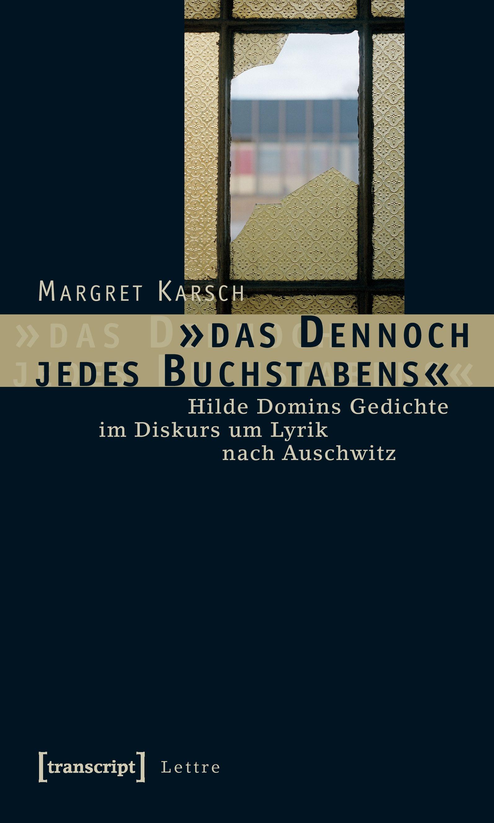 Vorderes Coverbild »das Dennoch jedes Buchstabens«