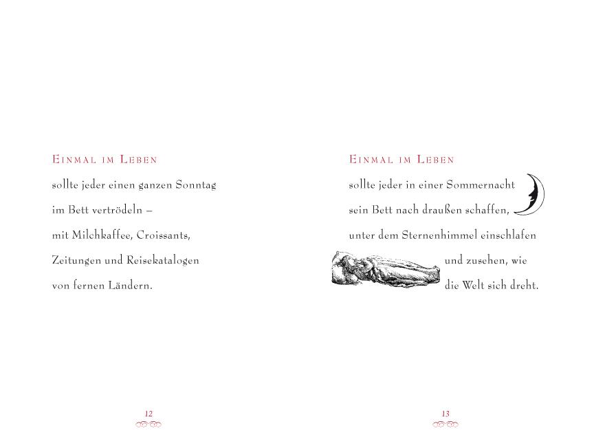 Beispielinhalt (Bild) Einmal im Leben