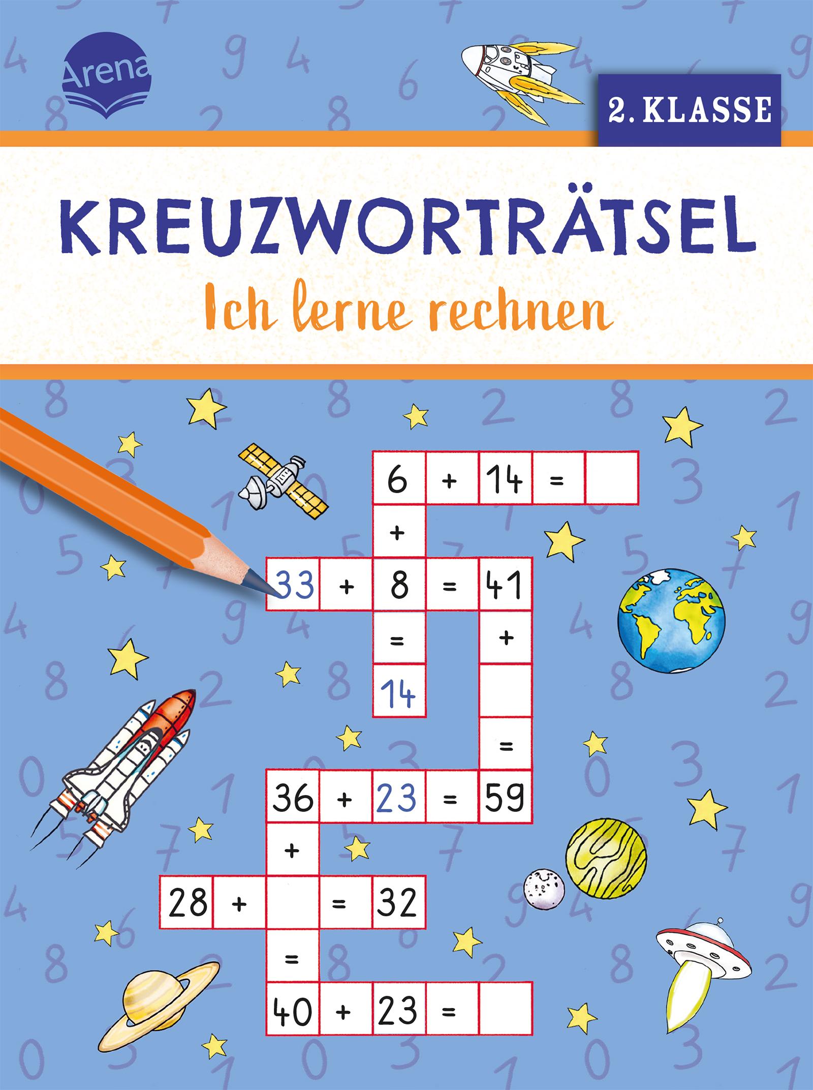 Vorderes Coverbild Kreuzworträtsel. Ich lerne rechnen (2. Klasse)