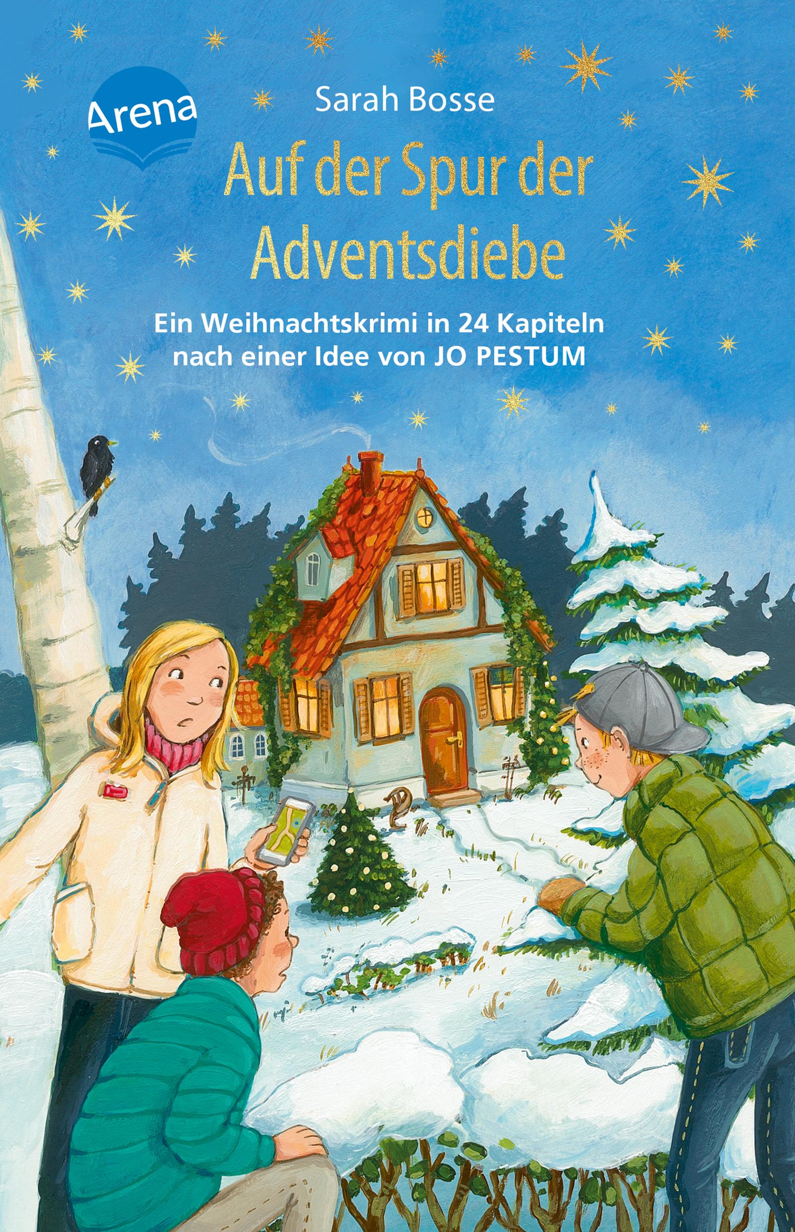 Vorderes Coverbild Auf der Spur der Adventsdiebe. Ein Weihnachtskrimi in 24 Kapiteln nach einer Idee von Jo Pestum