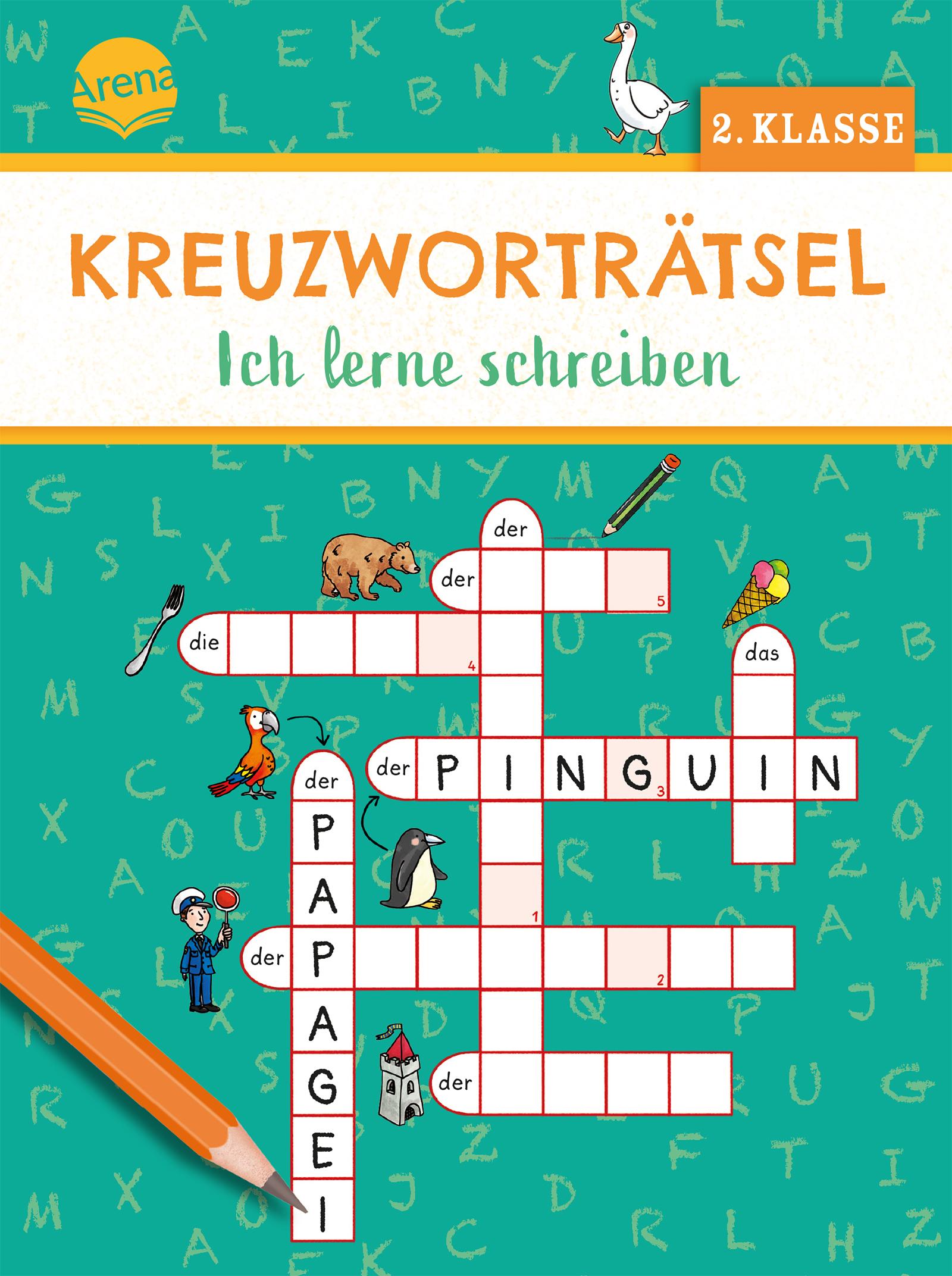 Vorderes Coverbild Kreuzworträtsel. Ich lerne schreiben (2. Klasse)