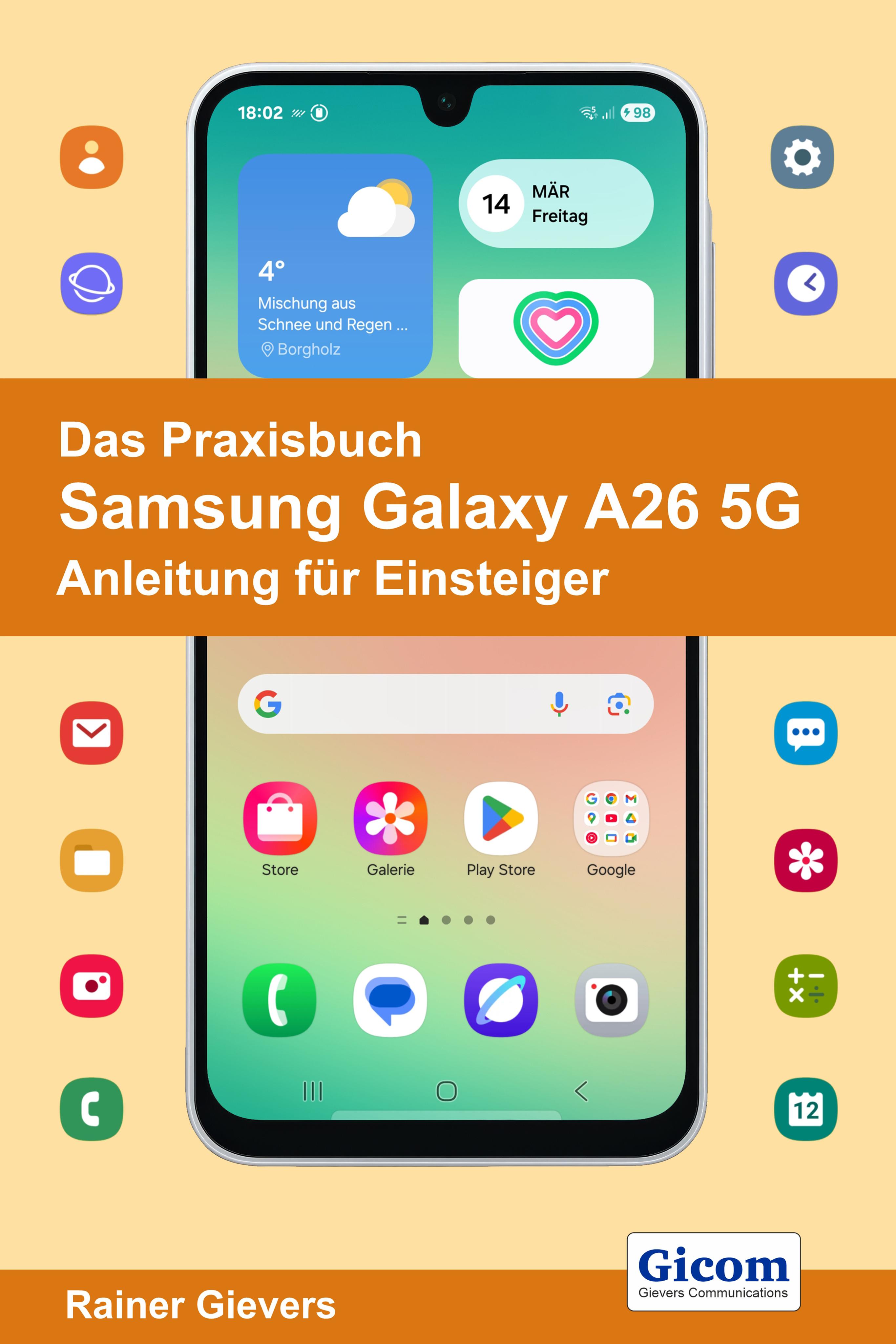 Vorderes Coverbild Das Praxisbuch Samsung Galaxy A26 5G - Anleitung für Einsteiger