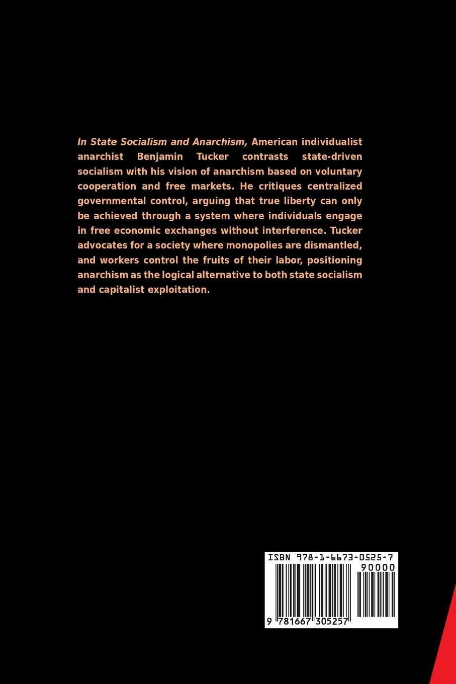 Rückseitencover State Socialism and Anarchism