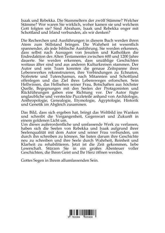 Rückseitencover Isaak und Rebekka