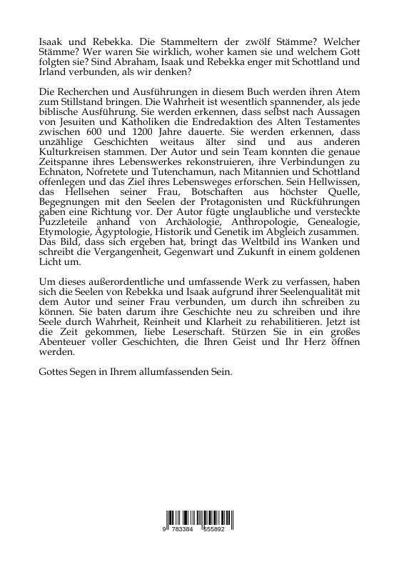 Rückseitencover Isaak und Rebekka
