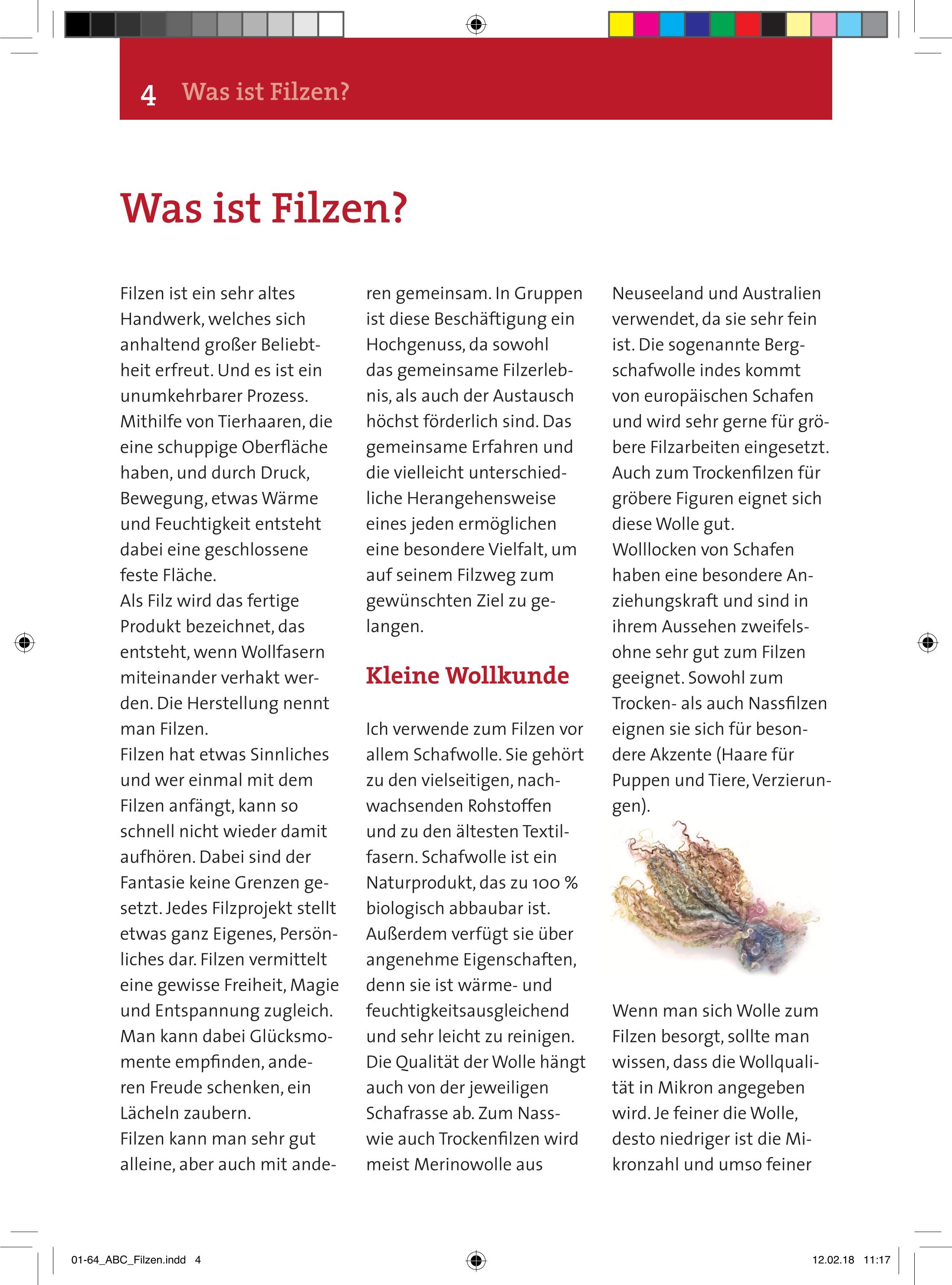 Beispielinhalt (Bild) Filzen