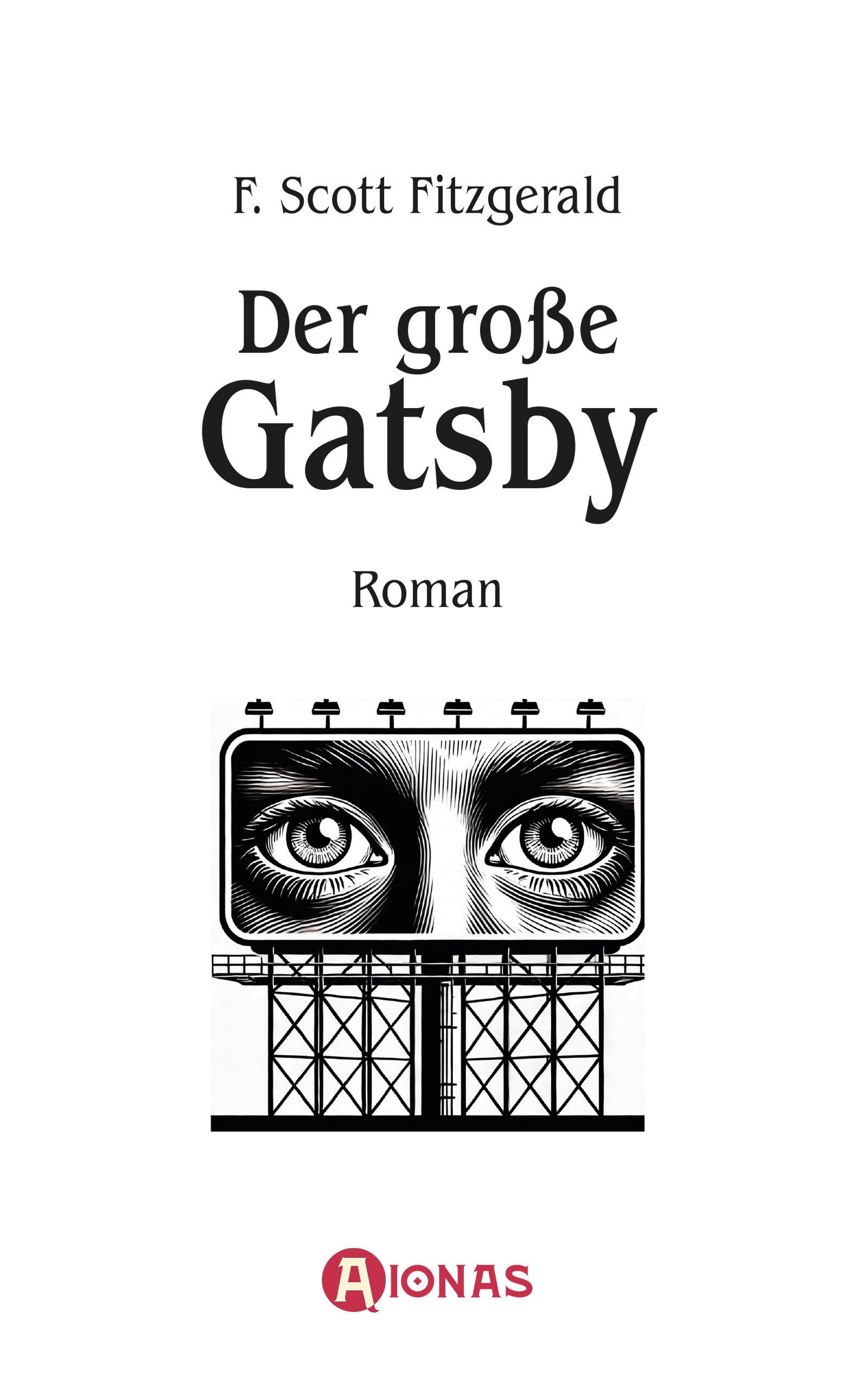 Beispielinhalt (Bild) Der große Gatsby. F. Scott Fitzgerald