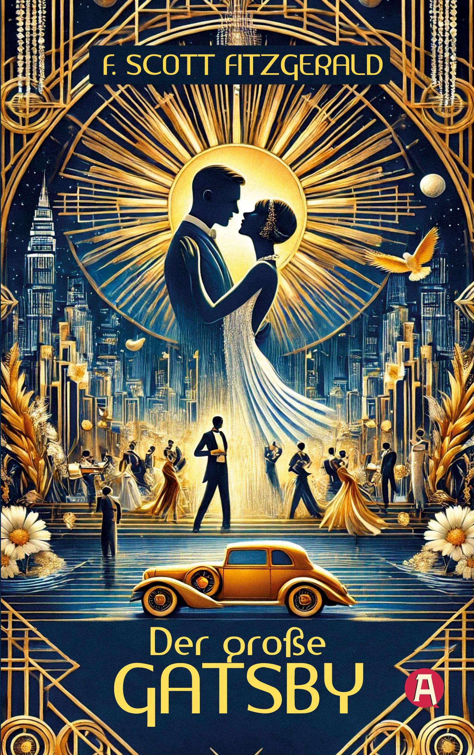 Vorderes Coverbild Der große Gatsby. F. Scott Fitzgerald