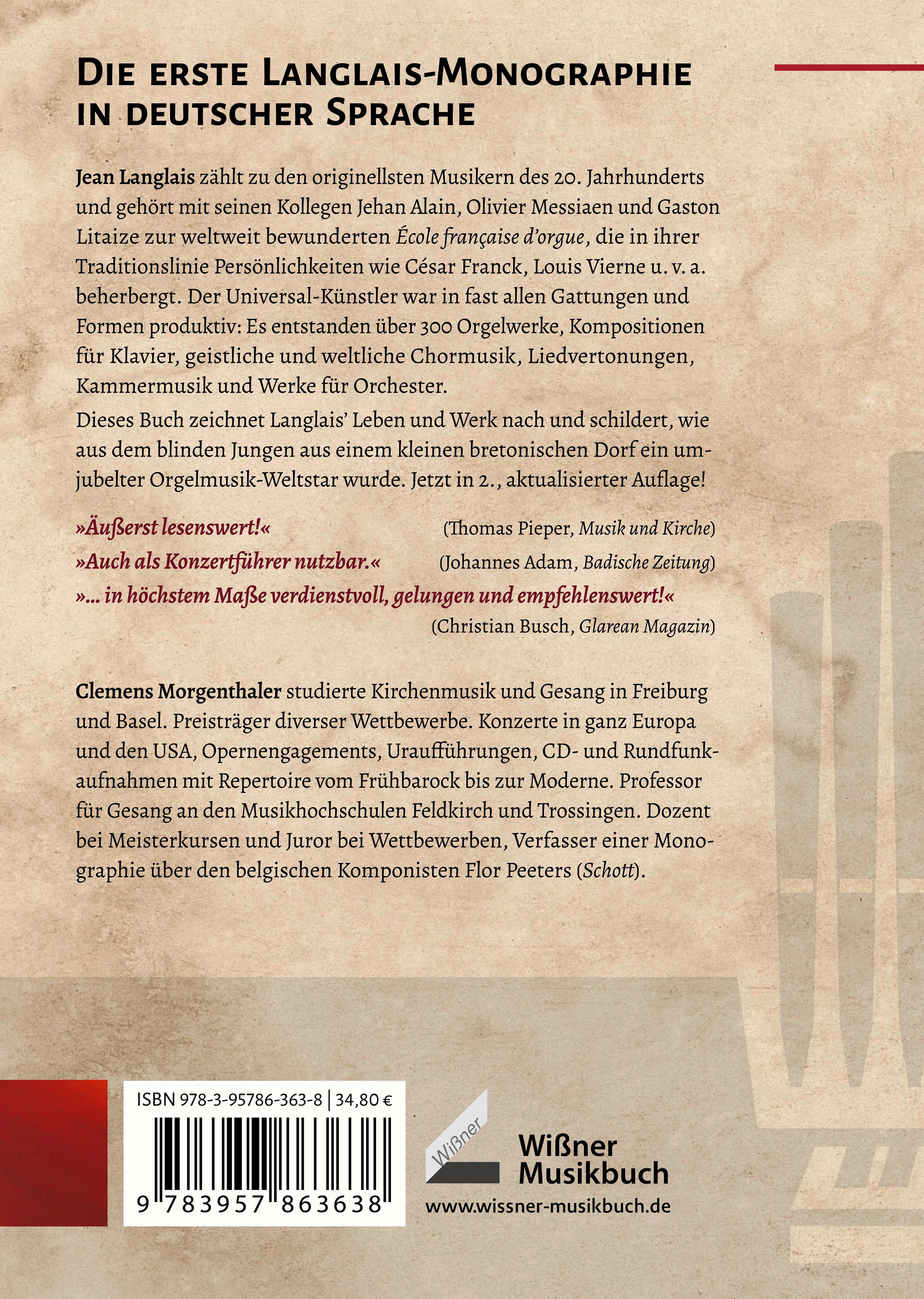 Rückseitencover Jean Langlais