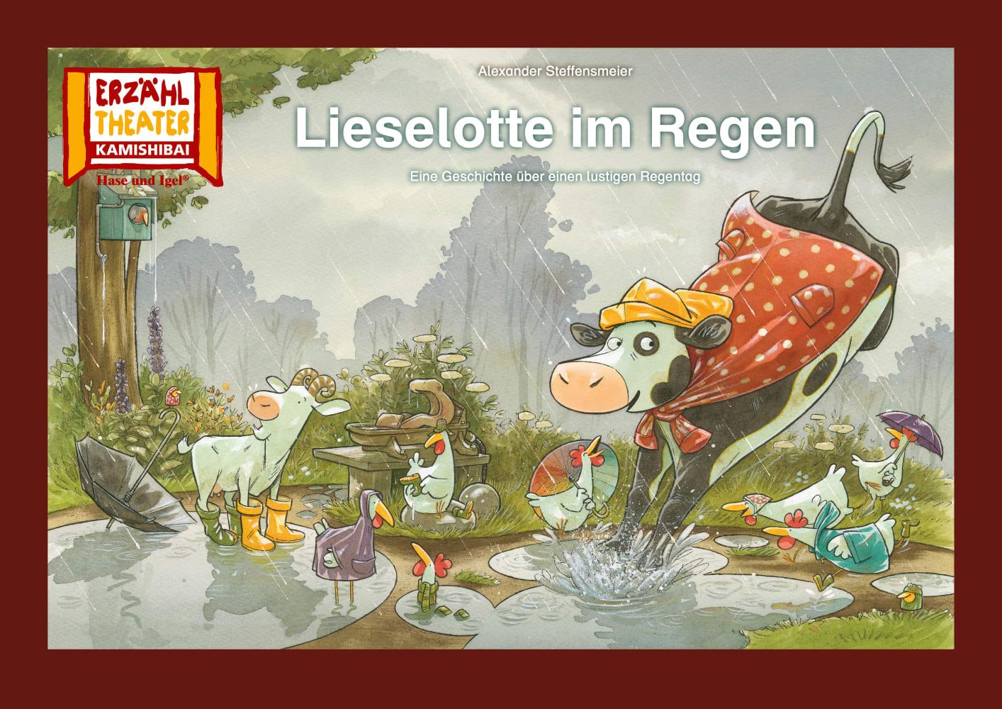 Vorderes Coverbild Lieselotte im Regen / Kamishibai Bildkarten