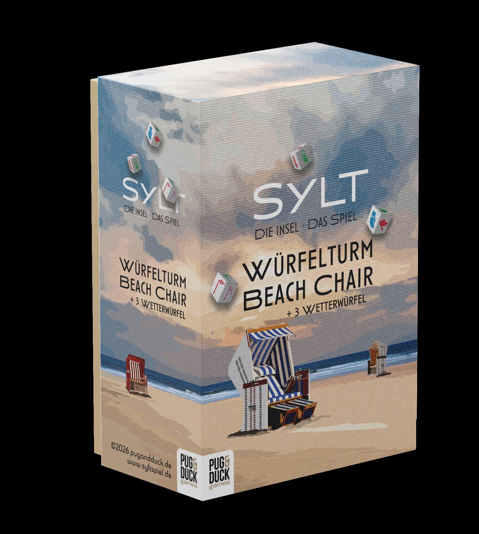 Vorderes Coverbild Sylt Spiel Würfelturm