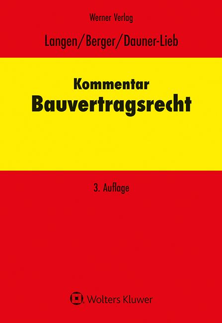 Vorderes Coverbild Kommentar Bauvertragsrecht