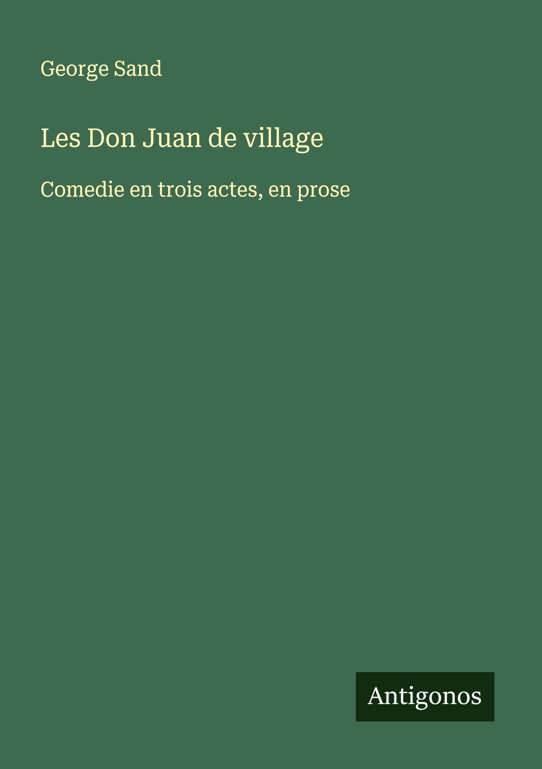 Vorderes Coverbild Les Don Juan de village