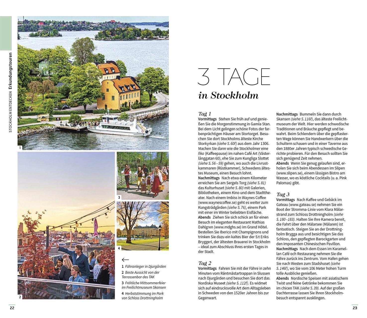 Beispielinhalt (Bild) Vis-à-Vis Reiseführer Stockholm