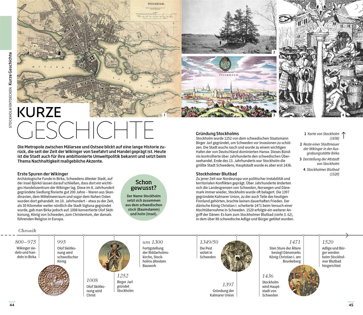 Beispielinhalt (Bild) Vis-à-Vis Reiseführer Stockholm
