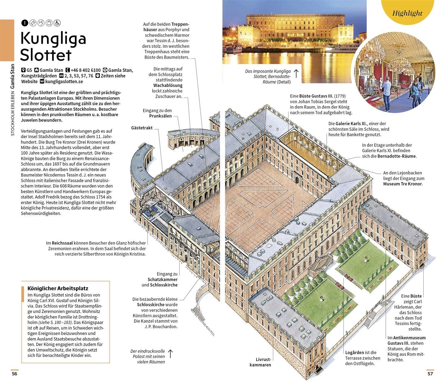 Beispielinhalt (Bild) Vis-à-Vis Reiseführer Stockholm