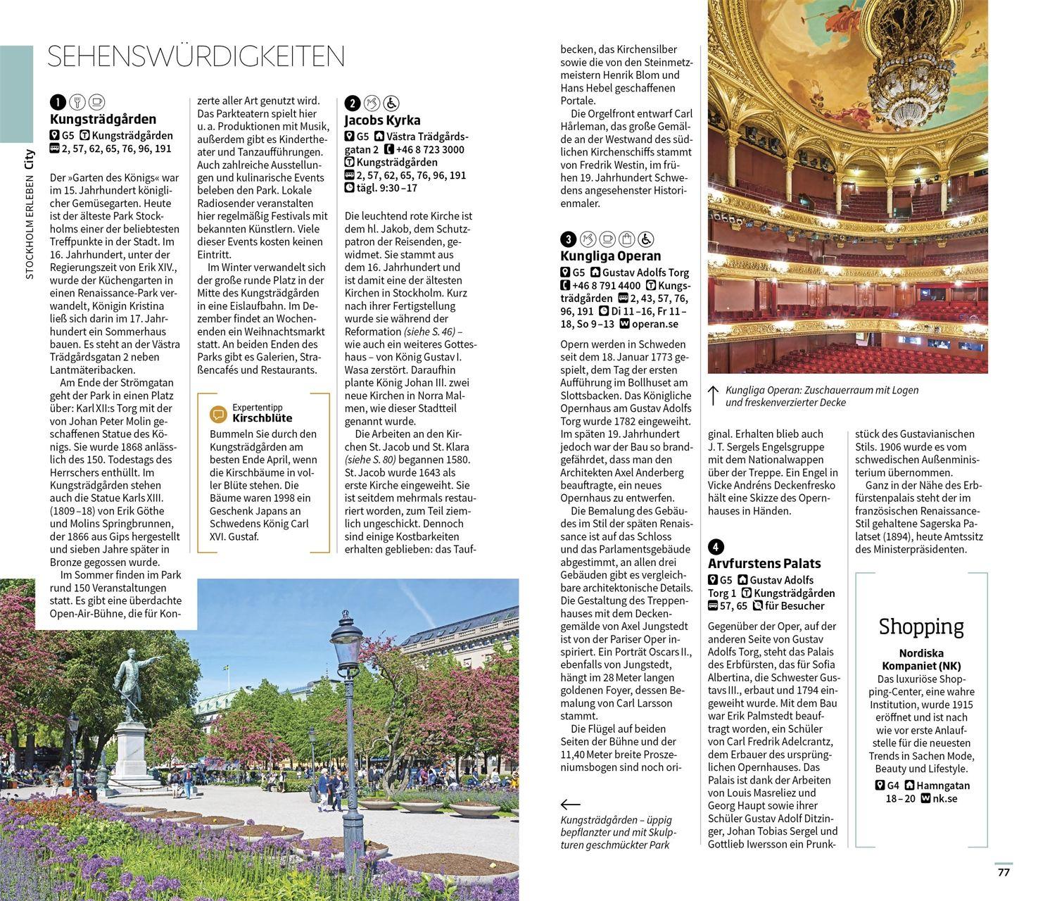 Beispielinhalt (Bild) Vis-à-Vis Reiseführer Stockholm