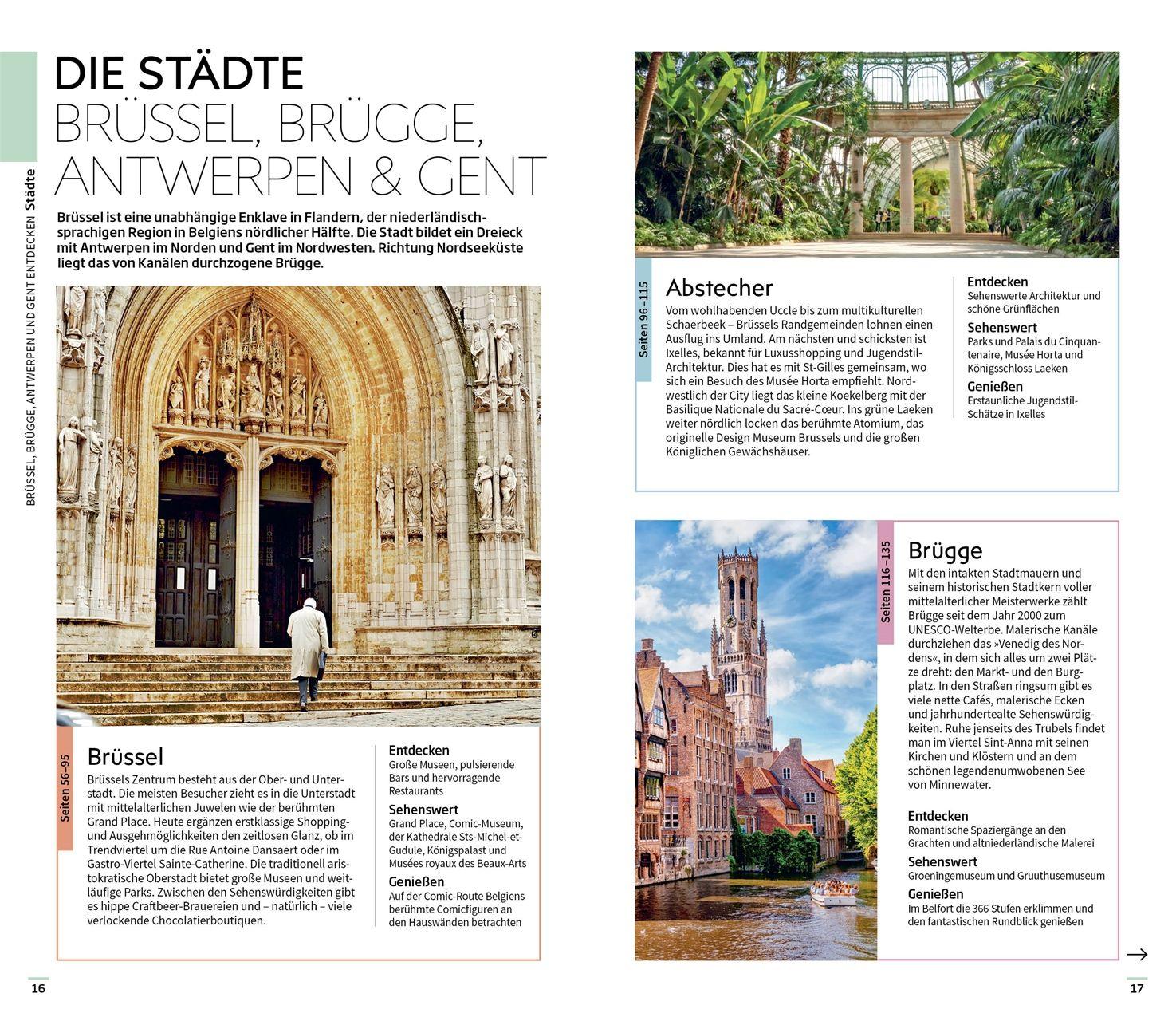 Beispielinhalt (Bild) Vis-à-Vis Reiseführer Brüssel, Brügge, Antwerpen und Gent