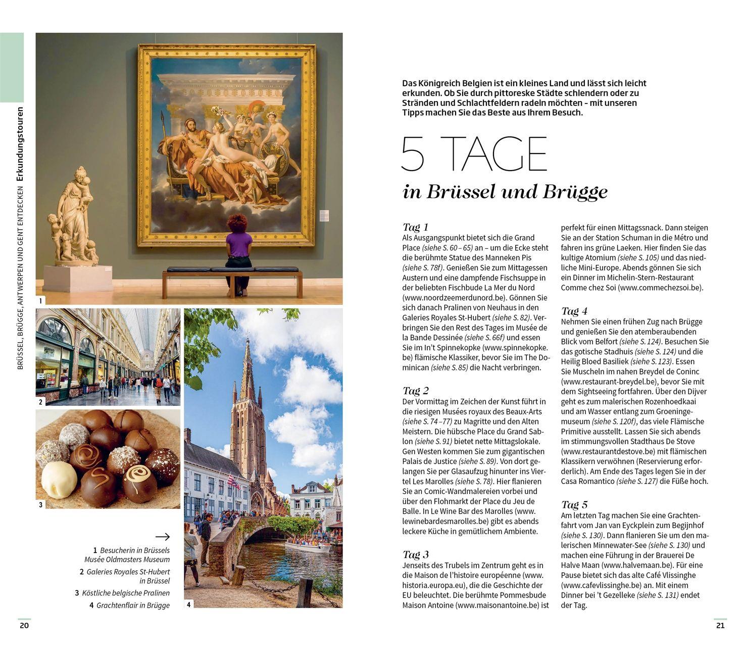 Beispielinhalt (Bild) Vis-à-Vis Reiseführer Brüssel, Brügge, Antwerpen und Gent