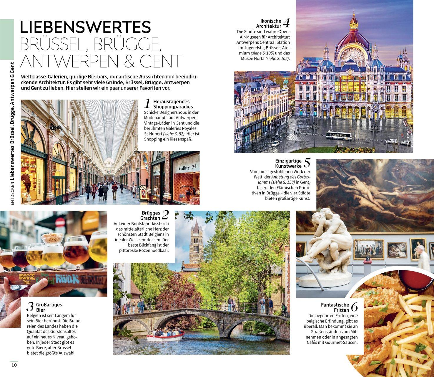 Beispielinhalt (Bild) Vis-à-Vis Reiseführer Brüssel, Brügge, Antwerpen und Gent