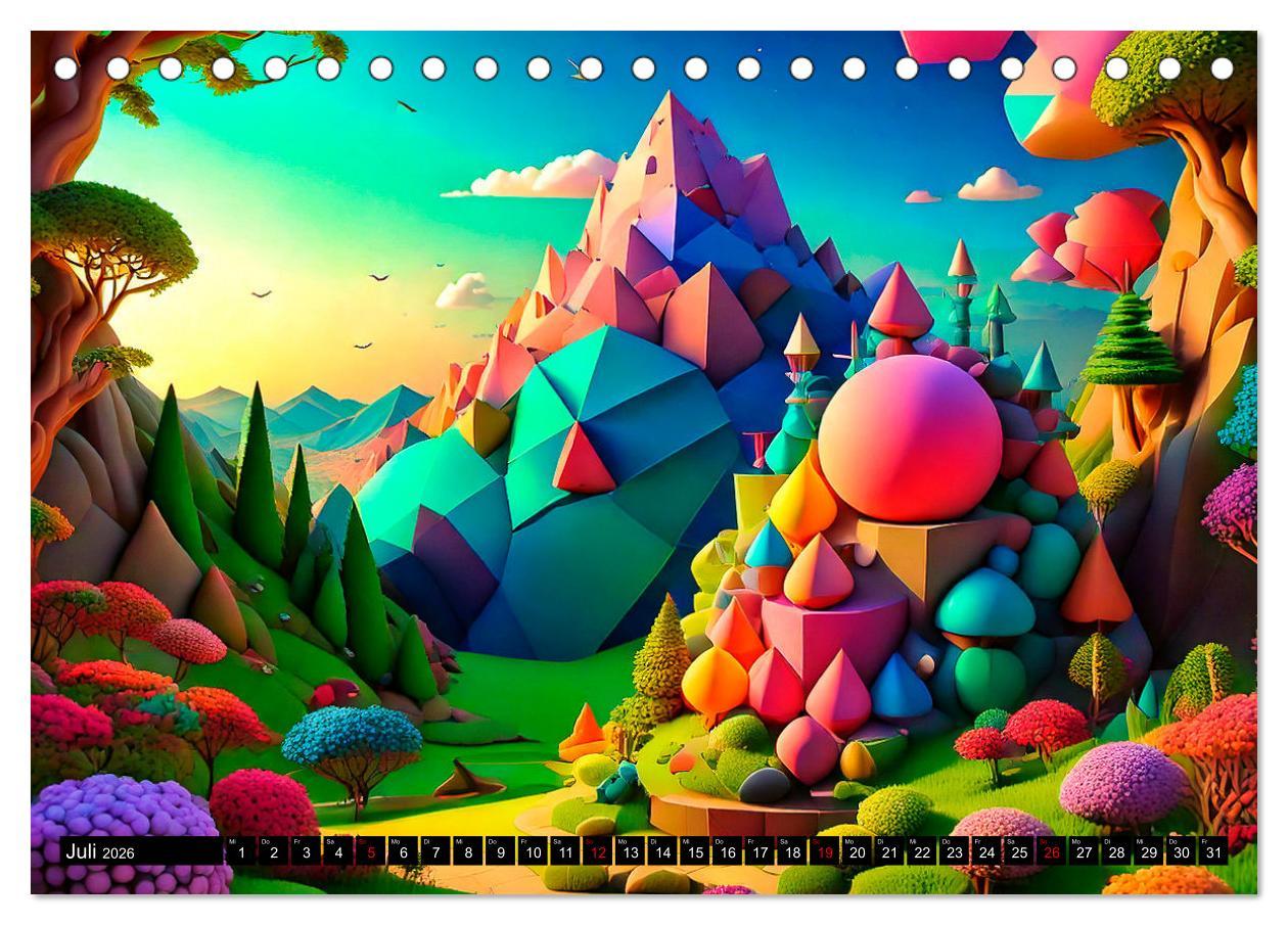 Beispielinhalt (Bild) Der Terraforming-Baukasten (Tischkalender 2026 DIN A5 quer), CALVENDO Monatskalender