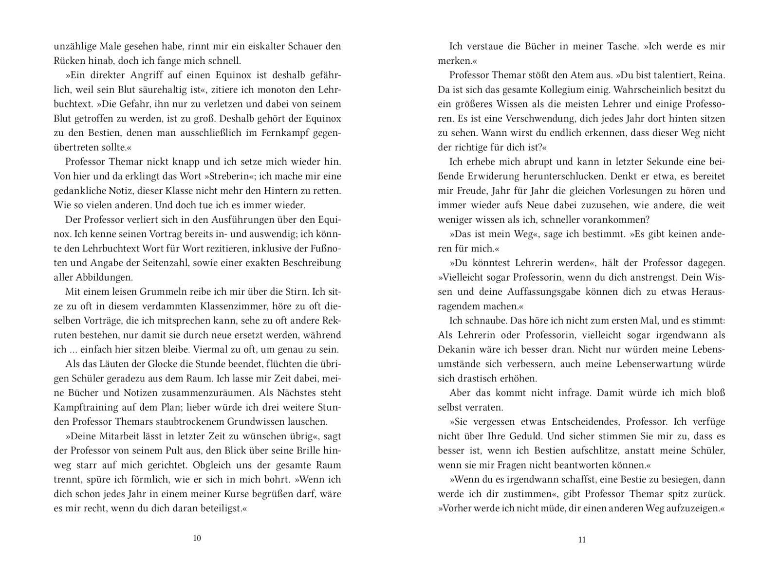 Beispielinhalt (Bild) Honor & Claws 1: Untamed Hearts