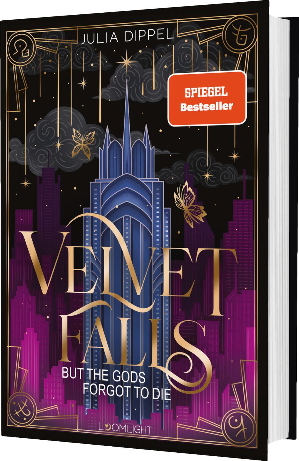 Vorderes Coverbild Velvet-Dilogie 1: Velvet Falls, but the Gods forgot to die