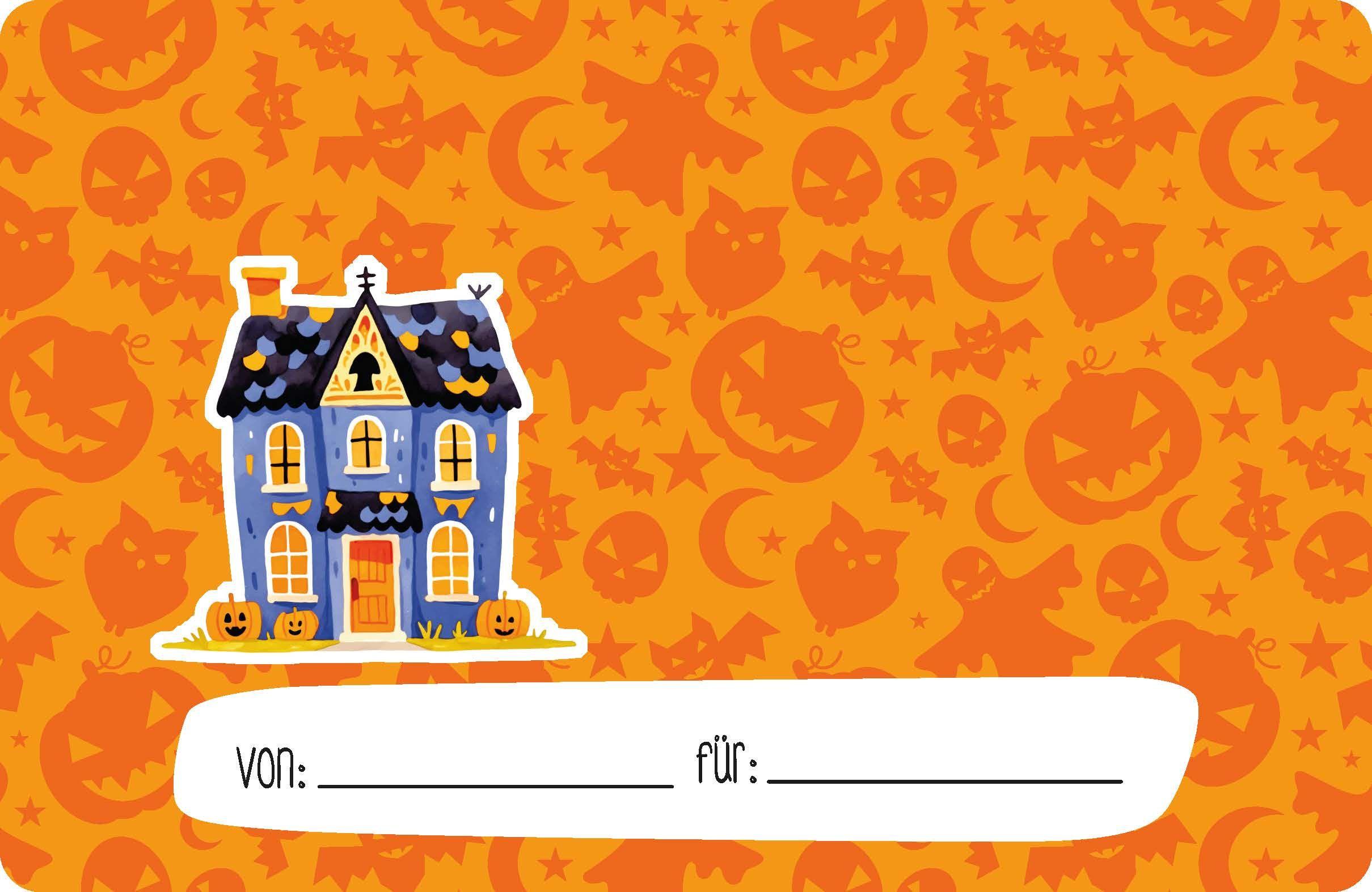 Beispielinhalt (Bild) Meine Sticker + Karten + Box - Gruselspaß