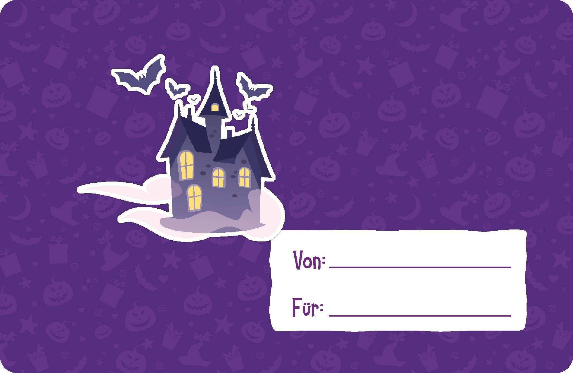 Beispielinhalt (Bild) Meine Sticker + Karten + Box - Gruselspaß