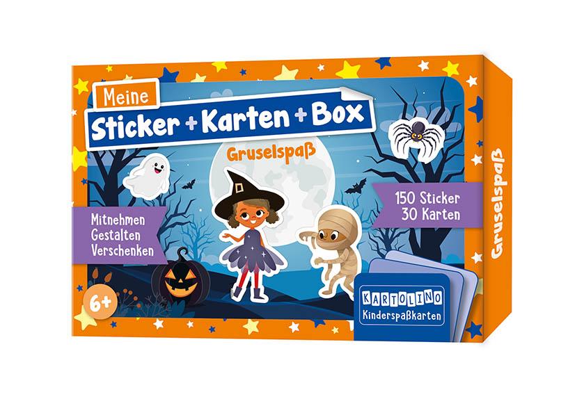 Vorderes Coverbild Meine Sticker + Karten + Box - Gruselspaß