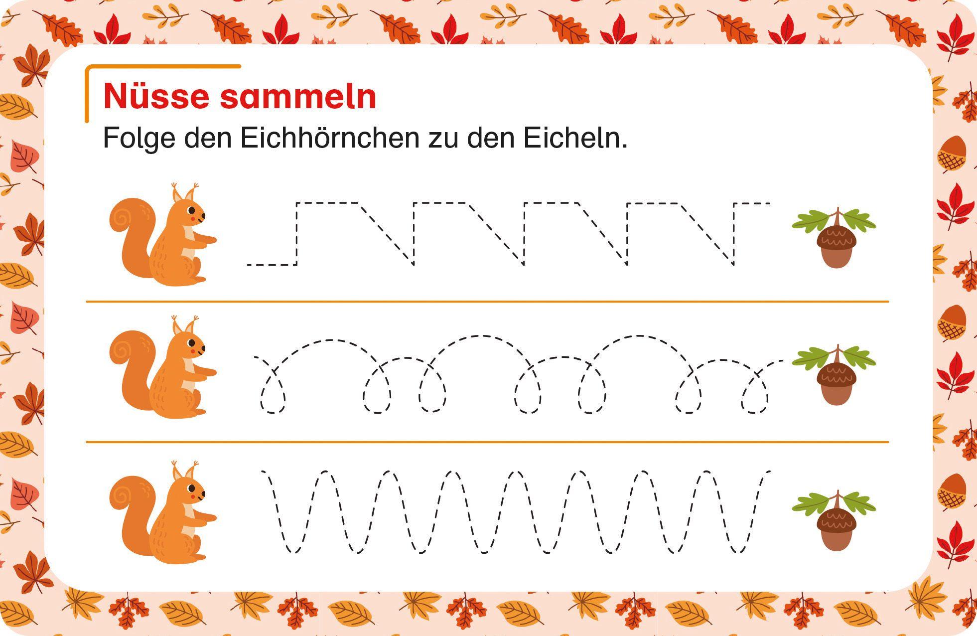 Beispielinhalt (Bild) Meine Vorschul-Spaß-Box: Schwungübungen