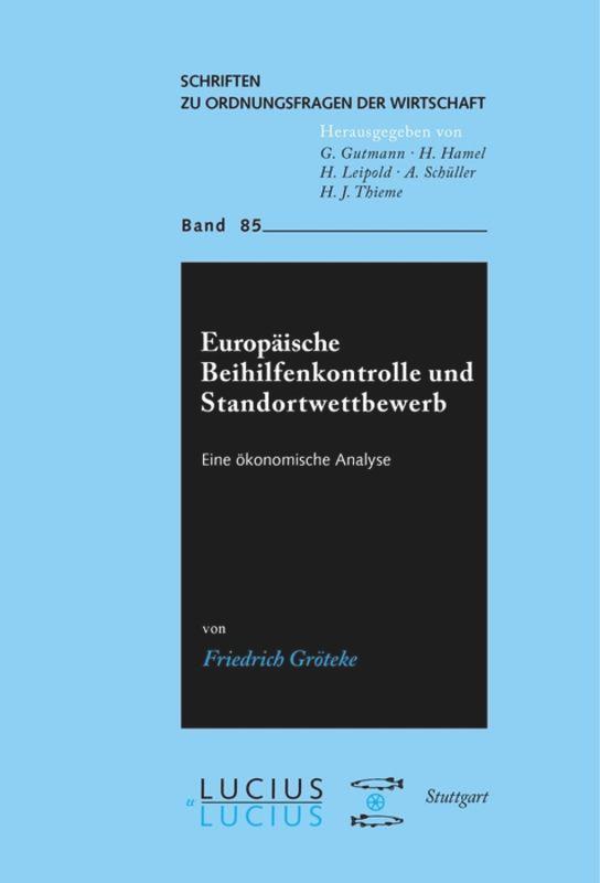 Vorderes Coverbild Europäische Beihilfenkontrolle und Standortwettbewerb