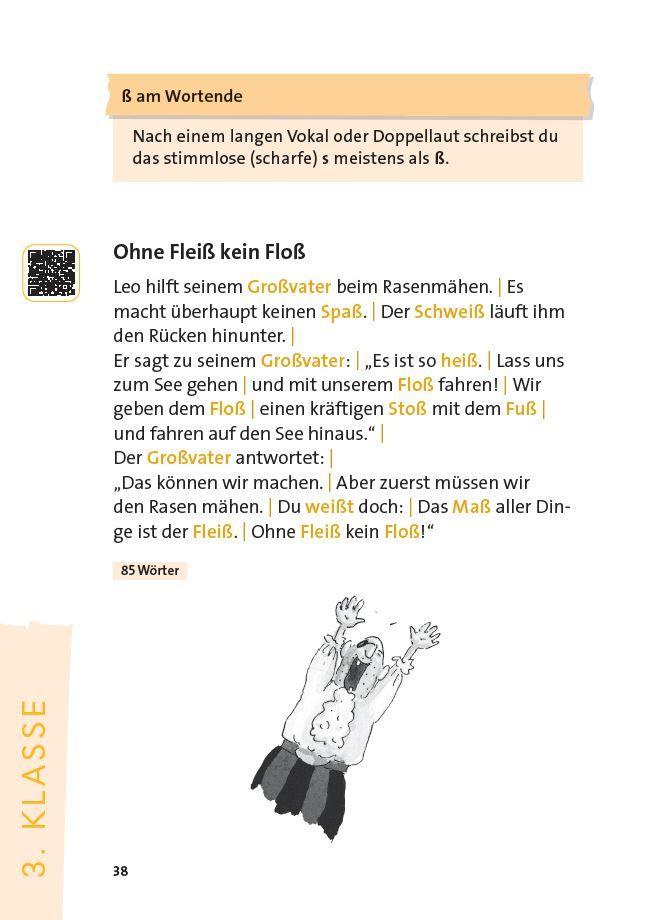 Beispielinhalt (Bild) 150 Diktate 2. bis 4. Klasse: Regeln und Texte zum Üben