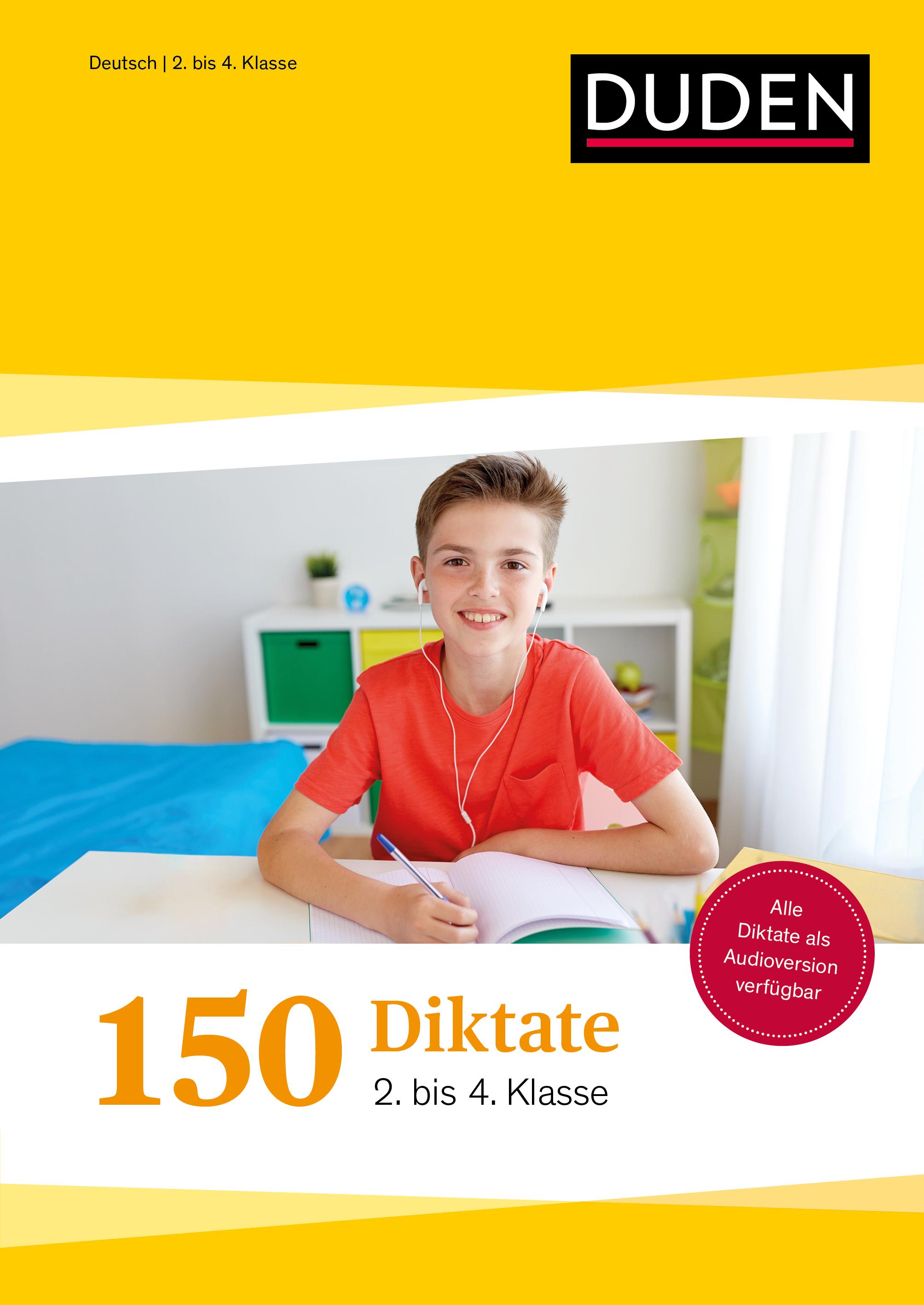 Vorderes Coverbild 150 Diktate 2. bis 4. Klasse: Regeln und Texte zum Üben